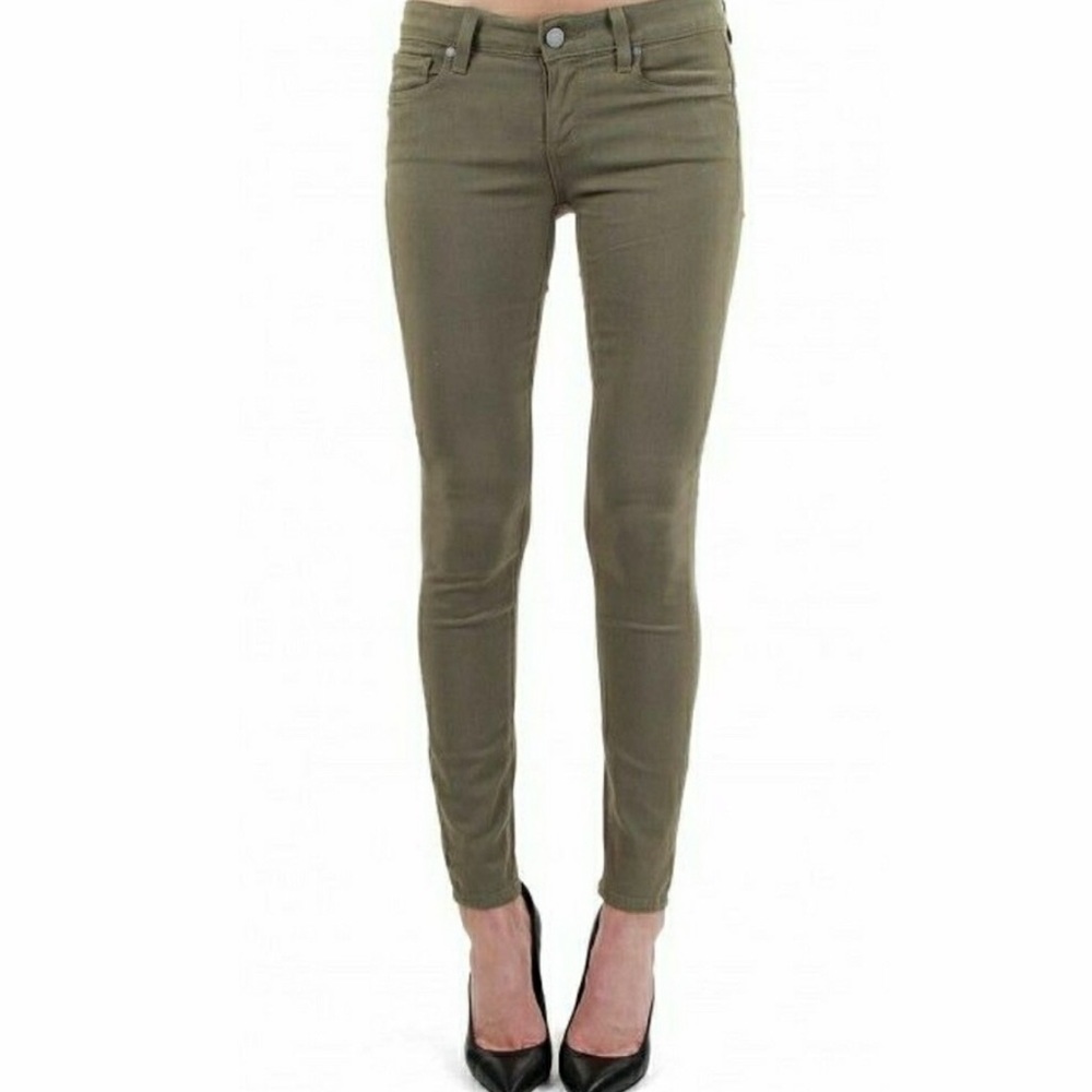 PAIGE Green Verdugo Ankle Jeans